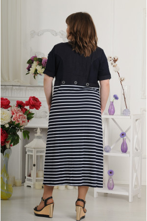 Платье лён полоска-foto3